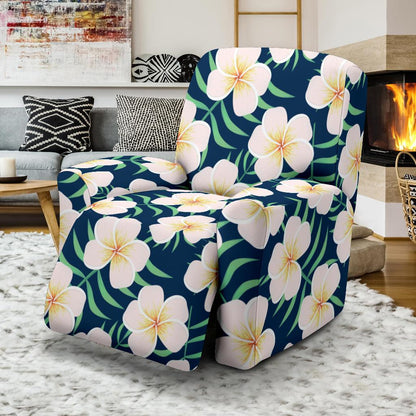 Pink Plumeria Pattern Print Design PM016 Recliner Slipcover-JORJUNE.COM