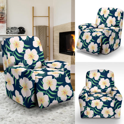 Pink Plumeria Pattern Print Design PM016 Recliner Slipcover-JORJUNE.COM