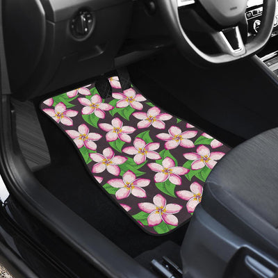 Pink Plumeria Pattern Print Design PM019 Car Floor Mats-JORJUNE.COM