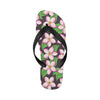 Pink Plumeria Pattern Print Design PM019 Flip Flops-JorJune