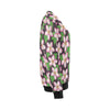 Pink Plumeria Pattern Print Design PM019 Women Long Sleeve Sweatshirt-JorJune