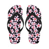 Pink Plumeria Pattern Print Design PM09 Flip Flops-JorJune