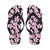 Pink Plumeria Pattern Print Design PM09 Flip Flops-JorJune