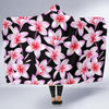 Pink Plumeria Pattern Print Design PM09 Hooded Blanket-JORJUNE.COM