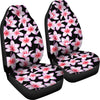 Pink Plumeria Pattern Print Design PM09 Universal Fit Car Seat Covers-JorJune