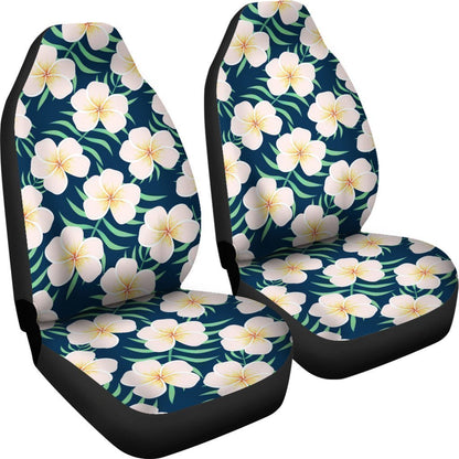 Floral Hawaiian tropical Plumeria Universal Fit Car Seat Covers
