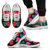 Pink Red Hibiscus Tropical Flowers Men Sneakers