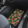 Pink Red Hibiscus Pattern Print Design HB023 Car Floor Mats-JORJUNE.COM