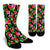 Pink Red Hibiscus Pattern Print Design HB023 Crew Socks-JORJUNE.COM