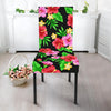 Pink Red Hibiscus Pattern Print Design HB023 Dining Chair Slipcover-JORJUNE.COM