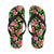 Pink Red Hibiscus Pattern Print Design HB023 Flip Flops-JorJune