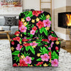 Pink Red Hibiscus Pattern Print Design HB023 Recliner Slipcover-JORJUNE.COM