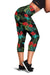 Pink Red Hibiscus Women Capris