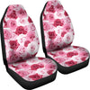 Pink Red Rose Pattern Print Universal Fit Car Seat Covers