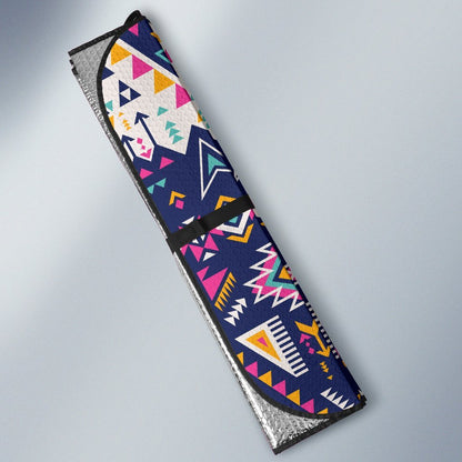 Pink Tribal Aztec Native American Car Sun Shade-JorJune