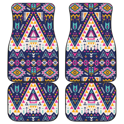 Pink Tribal Aztec native american Front and Back Car Floor Mats