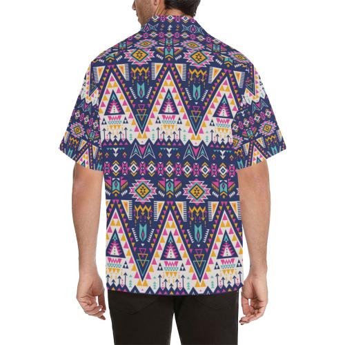 Pink Tribal Aztec native american Men Hawaiian Shirt