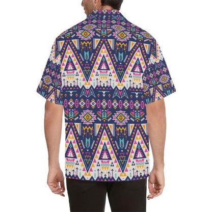 Pink Tribal Aztec native american Men Hawaiian Shirt