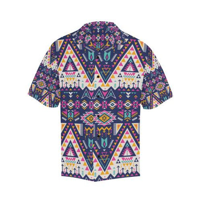 Pink Tribal Aztec native american Men Hawaiian Shirt