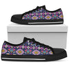 Pink Tribal Aztec native american Men Low Top Shoes