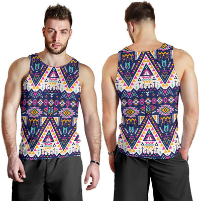 Pink Tribal Aztec native american Men Tank Top