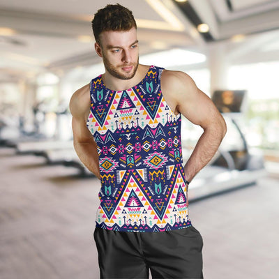 Pink Tribal Aztec native american Men Tank Top