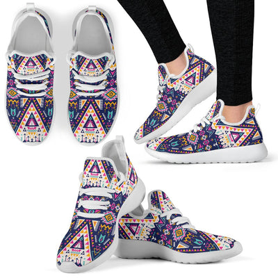 Pink Tribal Aztec native american Mesh Knit Sneakers Shoes