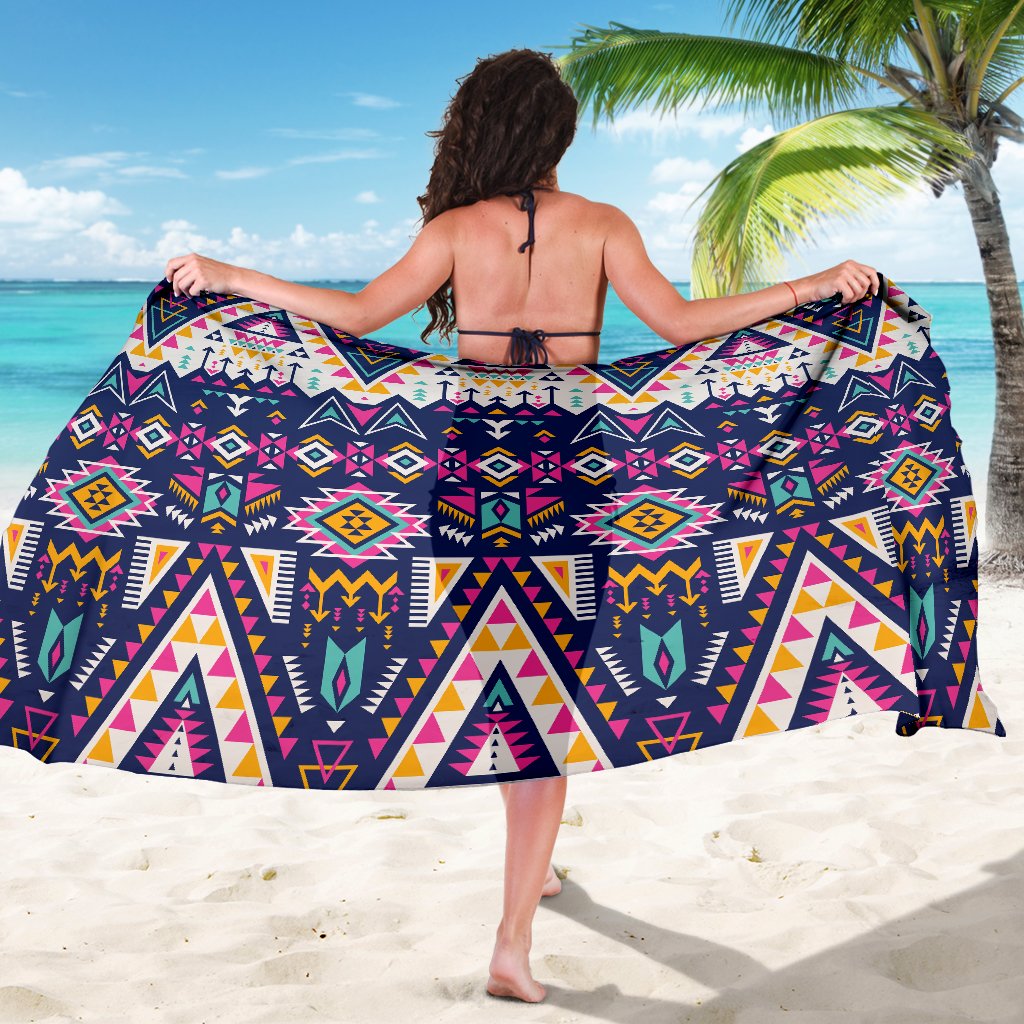 Pink Tribal Aztec Native American Sarong Pareo Wrap