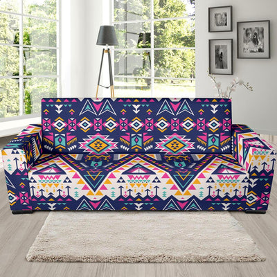 Pink Tribal Aztec native american Sofa Slipcover-JORJUNE.COM