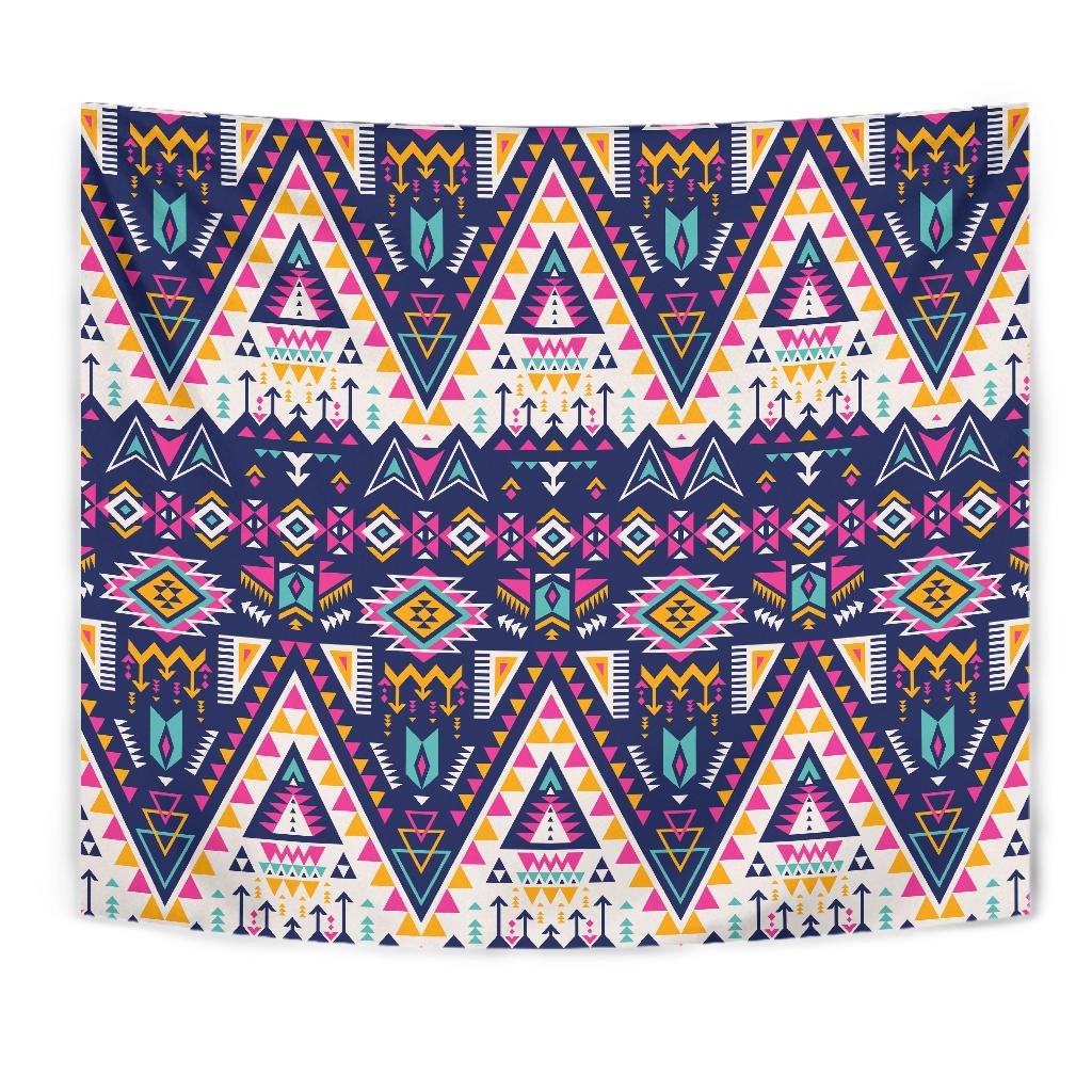 Pink Tribal Aztec native american Tapestry