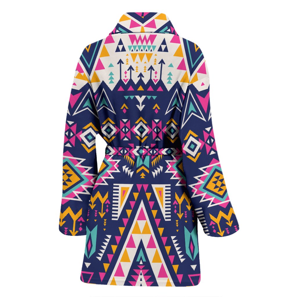 Pink Tribal Aztec native american Women Bath Robe