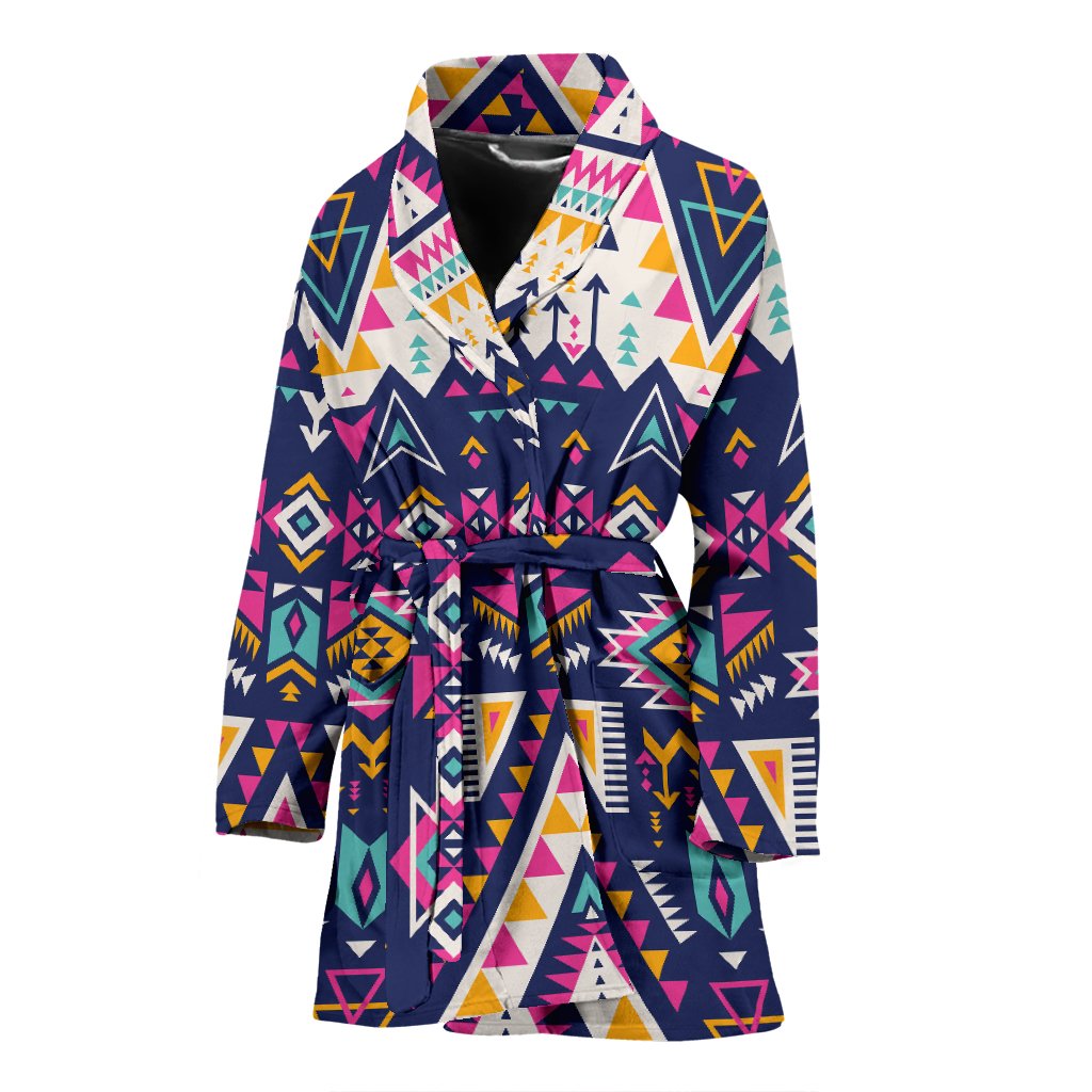 Pink Tribal Aztec native american Women Bath Robe
