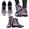 Pink Tribal Aztec Native American Women Leather Boots