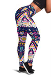 Pink Tribal Aztec Native American Women Leggings