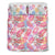 Pink Tropical Palm Leaves Duvet Cover Bedding Set