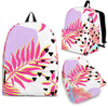 Pink Tropical Palm Leaves Premium Backpack