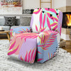 Pink Tropical Palm Leaves Recliner Slipcover-JORJUNE.COM