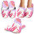 Pink Tropical Palm Leaves Slippers