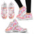 Pink Tropical Palm Leaves Women Sneakers