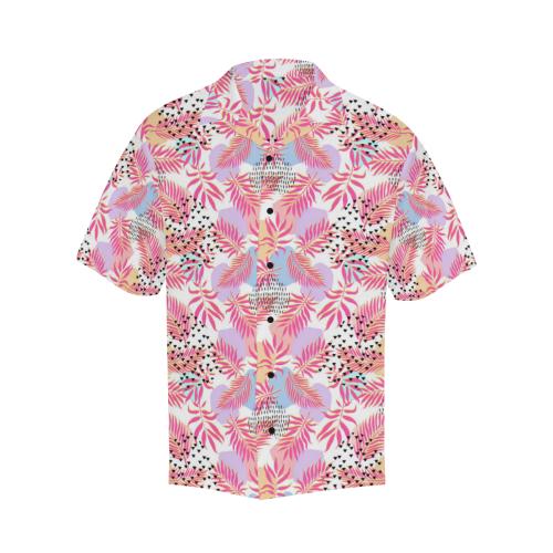 Pink Tropical Palm Men Hawaiian Shirt