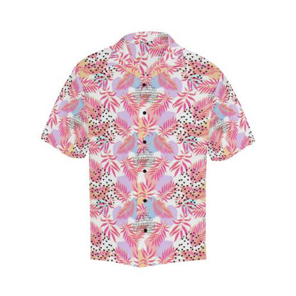 Pink Tropical Palm Men Hawaiian Shirt