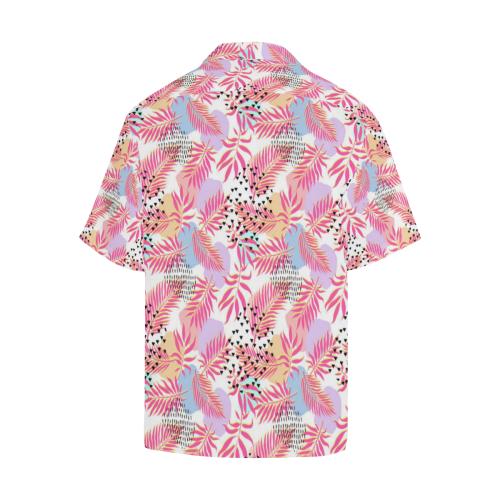 Pink Tropical Palm Men Hawaiian Shirt