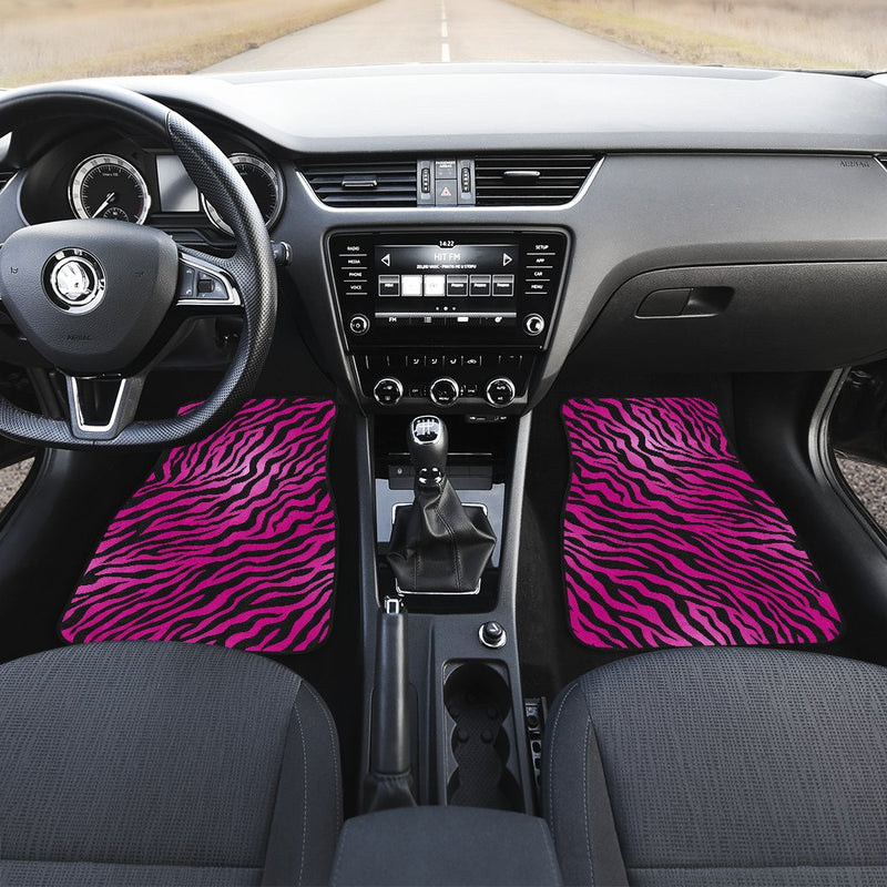 Pink Zebra Car Floor Mats