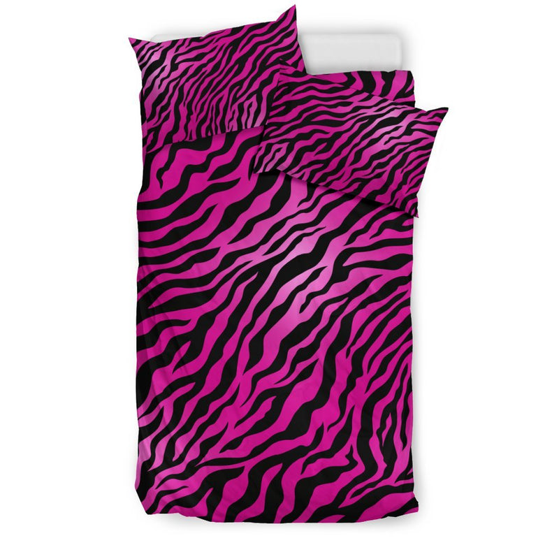 Pink Zebra Duvet Cover Bedding Set