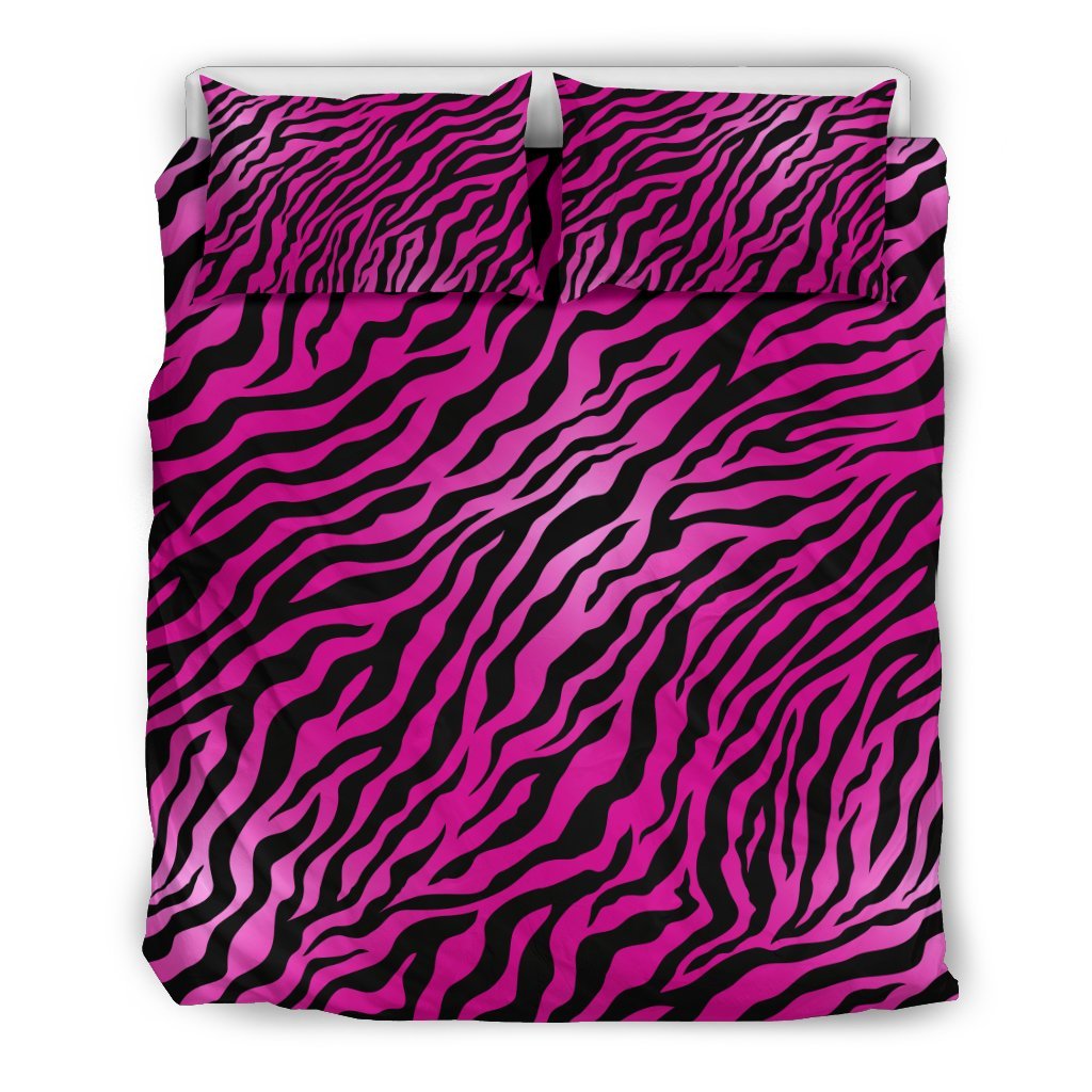 Pink Zebra Duvet Cover Bedding Set