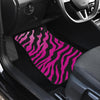 Pink Zebra Front and Back Car Floor Mats