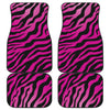 Pink Zebra Front and Back Car Floor Mats