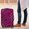 Pink Zebra Luggage Cover Protector