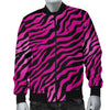 Pink Zebra Men Casual Bomber Jacket