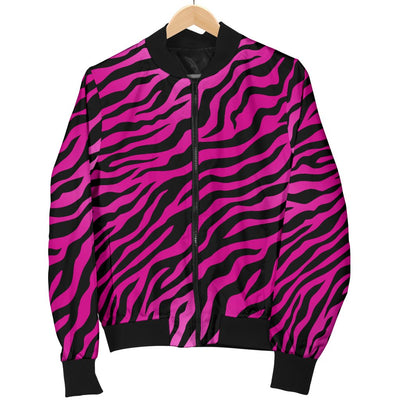 Pink Zebra Men Casual Bomber Jacket